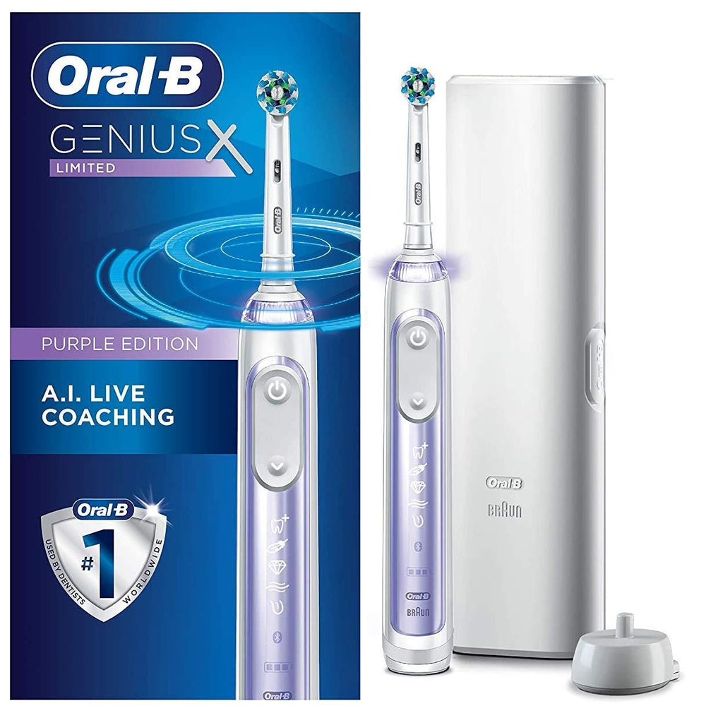 Oral-B Genius X Limited Rechargeable Electric Toothbrush with Artificial Intelligence - Orchid Purple-Oral-B-PriceWhack.com