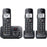 Panasonic Cordless Phone KX-TGE633M 3 Handsets - Metallic Black-Panasonic-PriceWhack.com