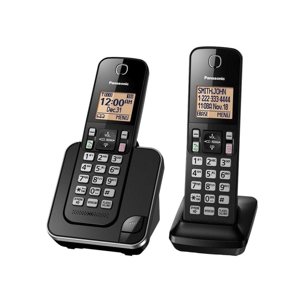 Panasonic DECT 6.0 Expandable Cordless Phone System - Black-Panasonic-PriceWhack.com