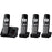 Panasonic KX-TGE434B DECT 6.0 Expandable Cordless Phone System with Digital Answering System - Black-Panasonic-PriceWhack.com