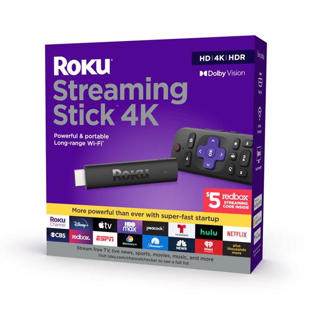 Roku Streaming Stick 4K Streaming Device 2021 with Promo-Roku-PriceWhack.com