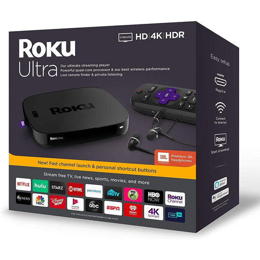 Roku Ultra Streaming Media Player (2019) with JBL Headphones-Roku-PriceWhack.com