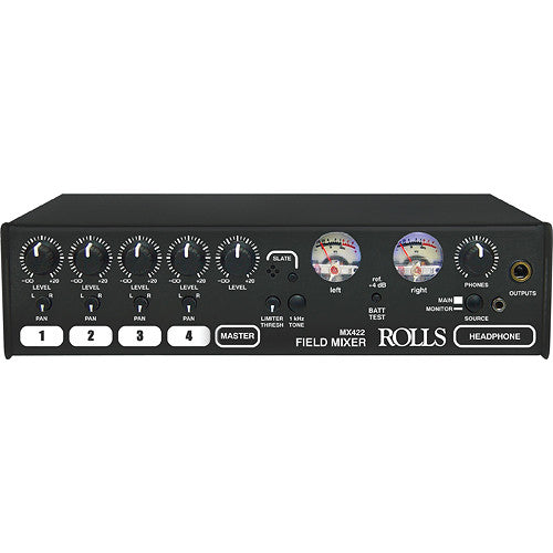 Rolls 4 Channel Professional Field Audio Mixer-Rolls-PriceWhack.com