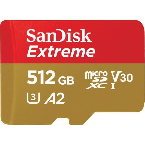 SanDisk 512GB Extreme UHS-I microSDXC Memory Card with SD Adapter-SanDisk-PriceWhack.com