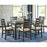 Signature Design by Ashley Rokane Dining Room Table Set with 6 Upholstered Chairs - Brown-Signature Design By Ashley-PriceWhack.com