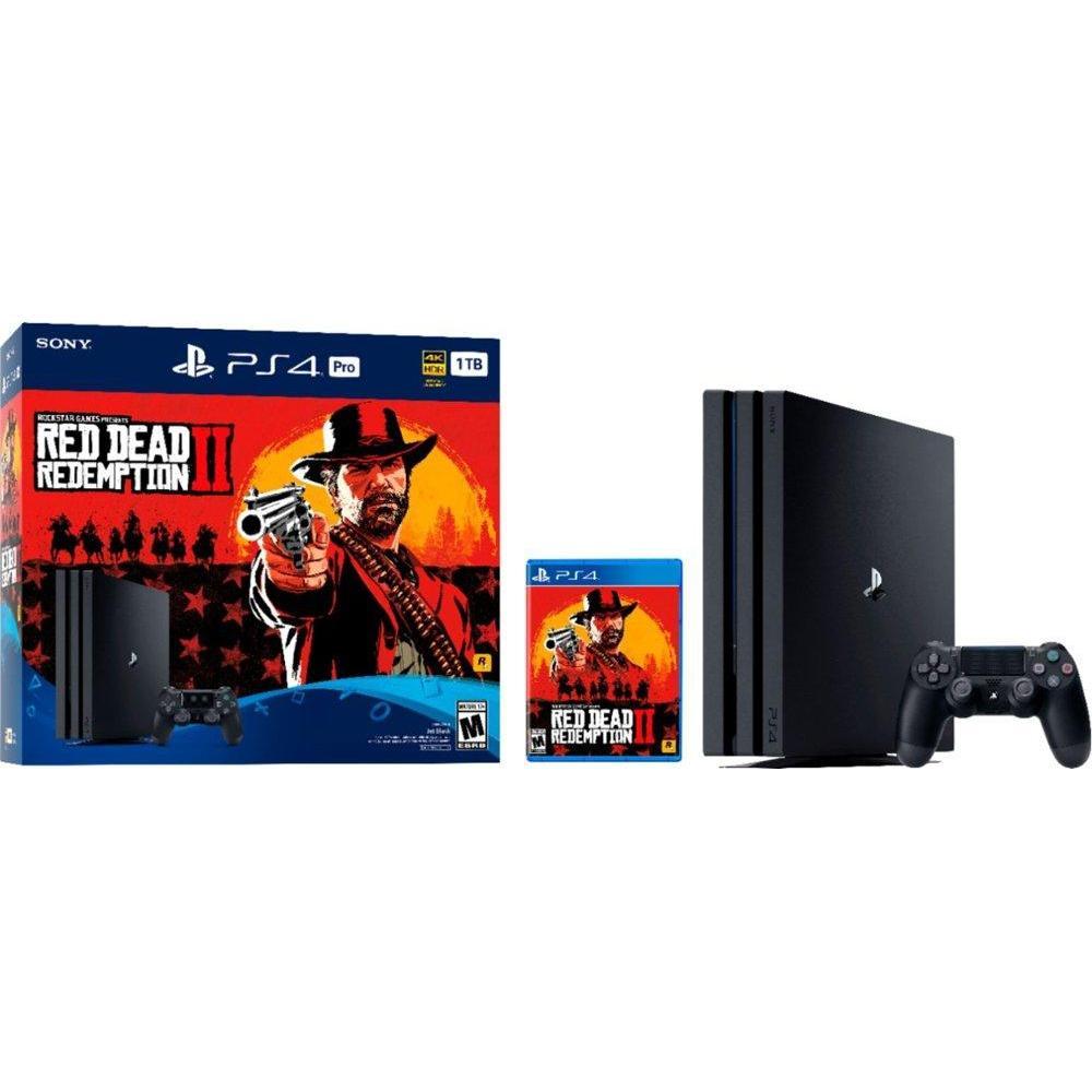 Sony PS4 Pro 1TB Red Dead Redemption 2 Bundle