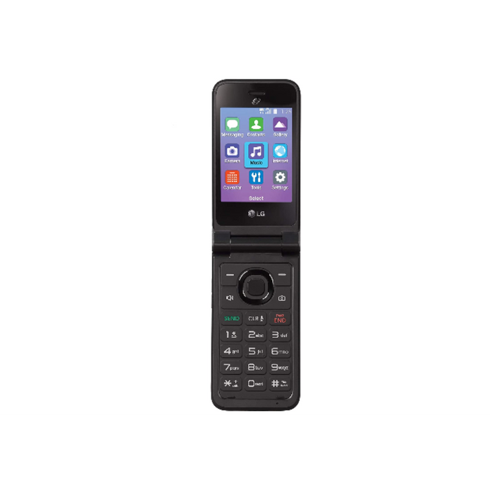 TracFone Classic 4G LTE Prepaid Flip Phone Carrier Locked (LG) - Black-TracFone-PriceWhack.com