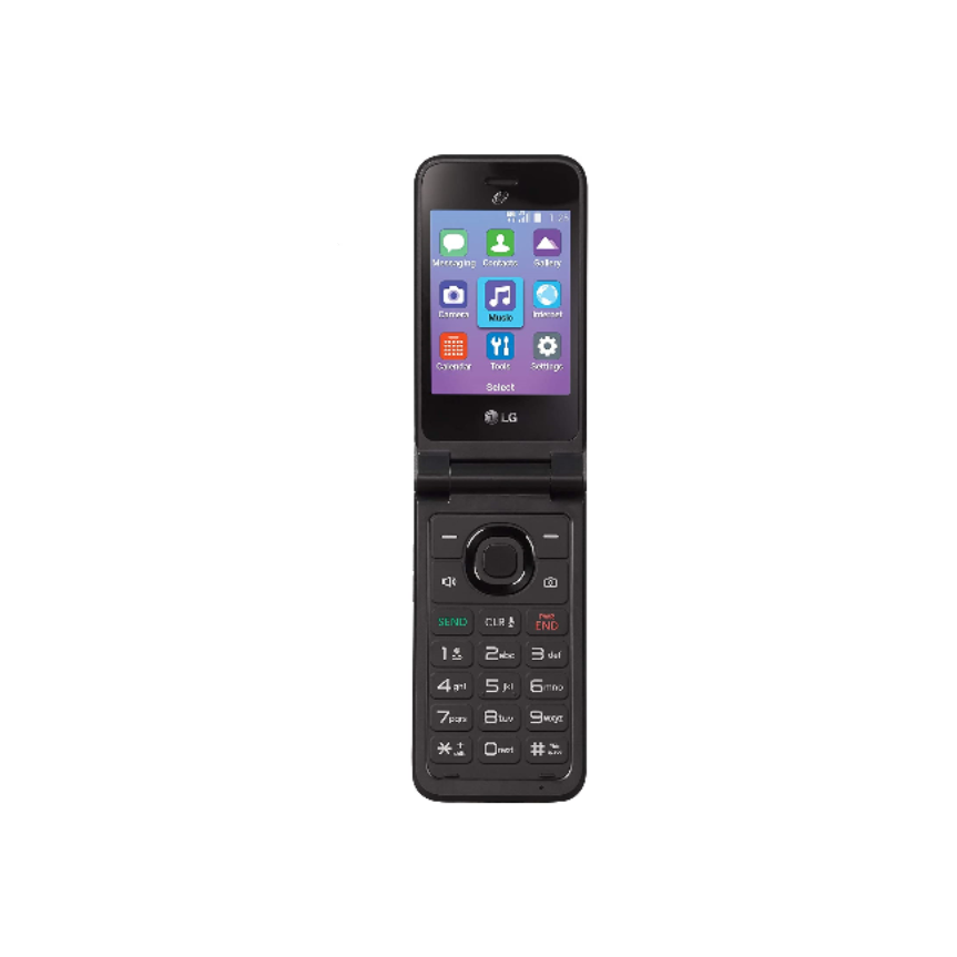 TracFone Classic 4G LTE Prepaid Flip Phone Carrier Locked (LG) - Black-TracFone-PriceWhack.com